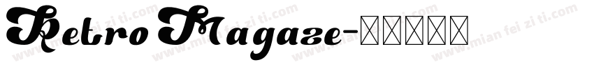 Retro Magaze字体转换